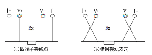 200A回路电阻测试仪四端子接线图